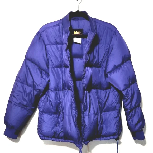 REI Vintage Goose Down Quilted Puffer Jacket Purple Size Large - Picture 13 of 13